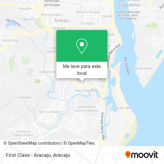 First Class - Aracaju mapa