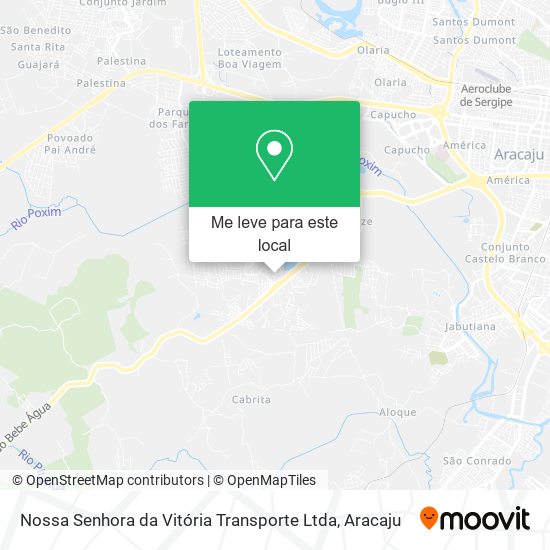 Nossa Senhora da Vitória Transporte Ltda mapa