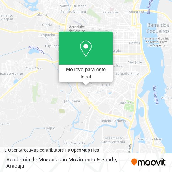Academia de Musculacao Movimento & Saude mapa