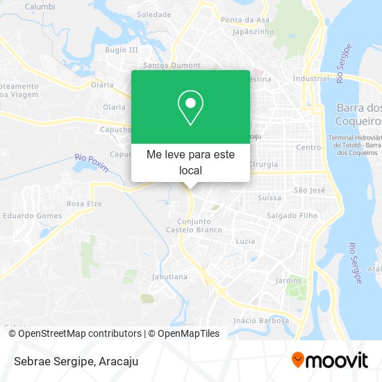 Sebrae Sergipe mapa