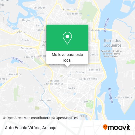 Auto Escola Vitória mapa