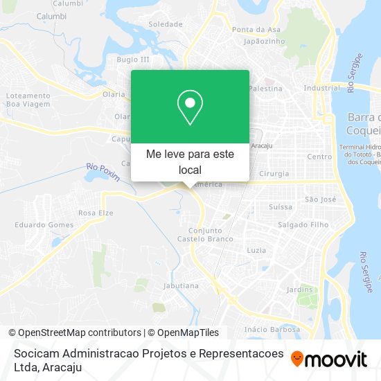 Socicam Administracao Projetos e Representacoes Ltda mapa