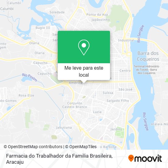 Farmacia do Trabalhador da Familia Brasileira mapa