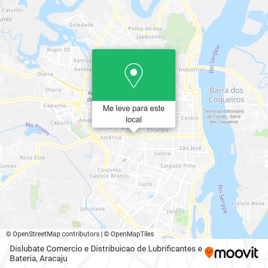 Dislubate Comercio e Distribuicao de Lubrificantes e Bateria mapa