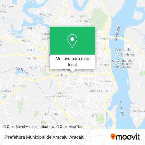 Prefeitura Municipal de Aracaju mapa