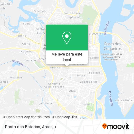 Posto das Baterias mapa