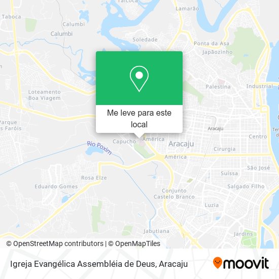 Igreja Evangélica Assembléia de Deus mapa