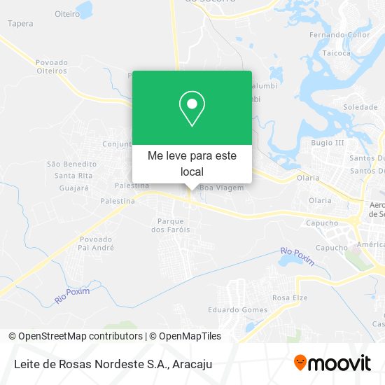 Leite de Rosas Nordeste S.A. mapa