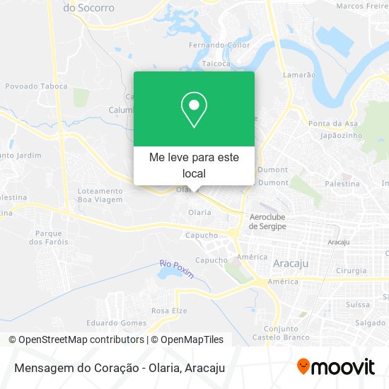 Mensagem do Coração - Olaria mapa