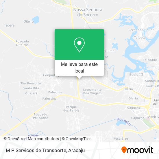 M P Servicos de Transporte mapa