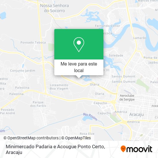 Minimercado Padaria e Acougue Ponto Certo mapa