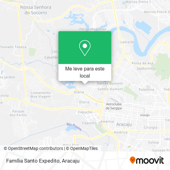 Família Santo Expedito mapa