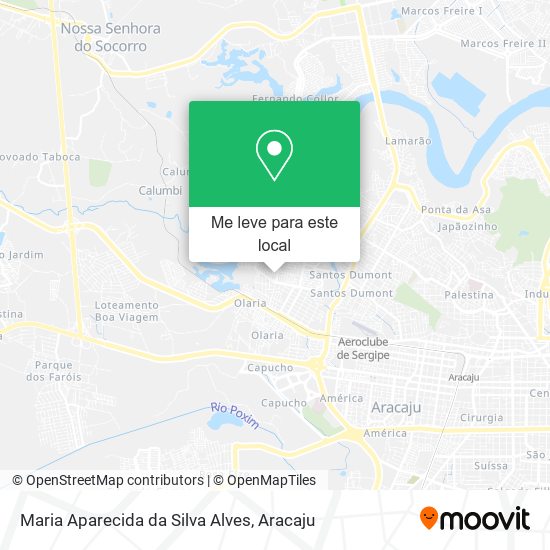 Maria Aparecida da Silva Alves mapa