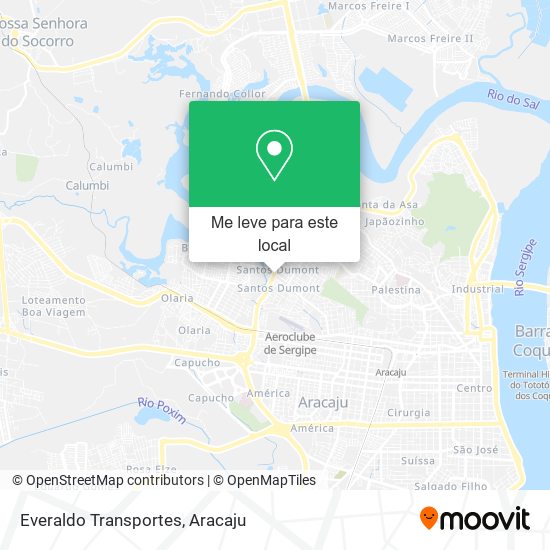 Everaldo Transportes mapa