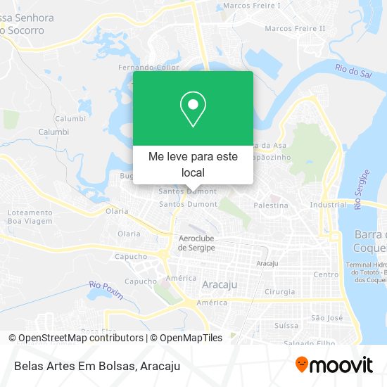 Belas Artes Em Bolsas mapa