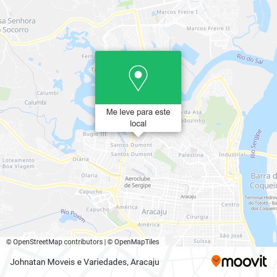 Johnatan Moveis e Variedades mapa