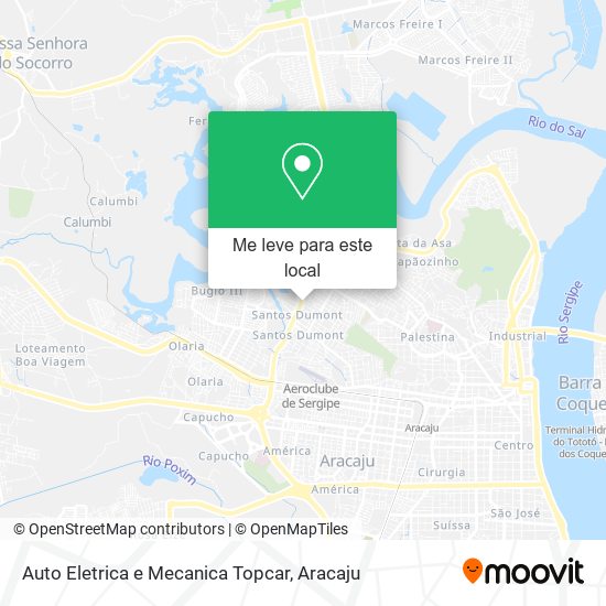 Auto Eletrica e Mecanica Topcar mapa