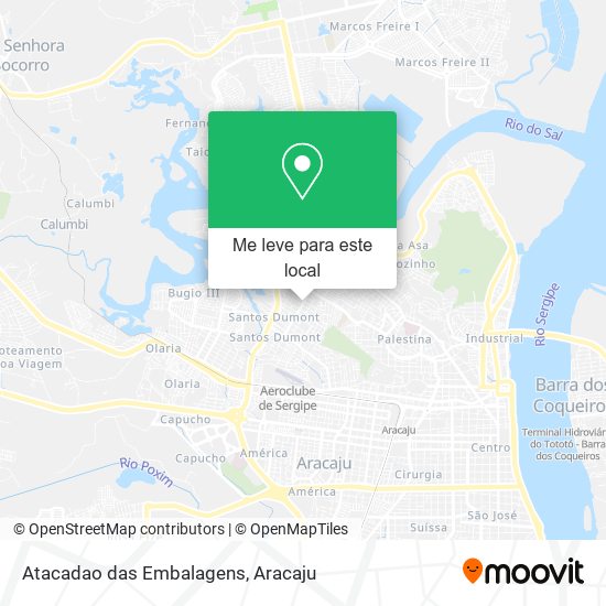 Atacadao das Embalagens mapa