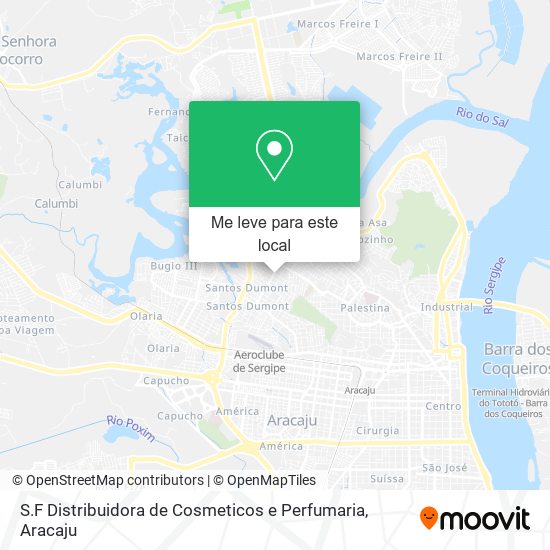 S.F Distribuidora de Cosmeticos e Perfumaria mapa