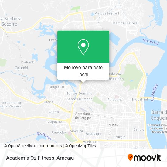 Academia Oz Fitness mapa