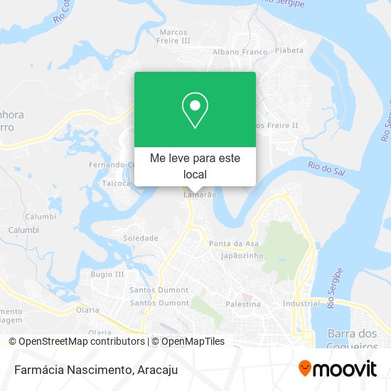 Farmácia Nascimento mapa