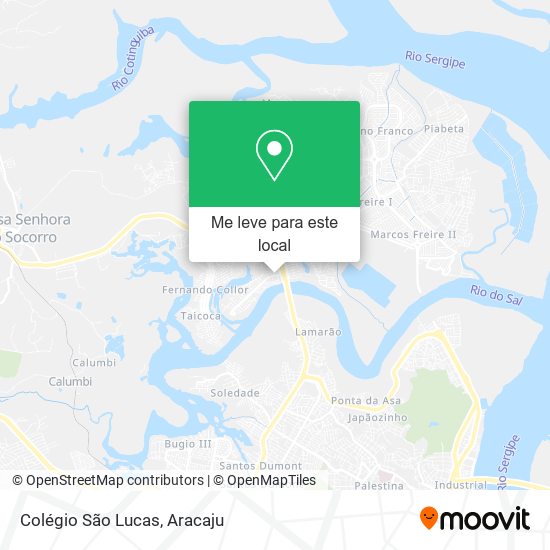 Colégio São Lucas mapa