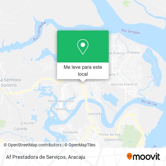 Af Prestadora de Serviços mapa