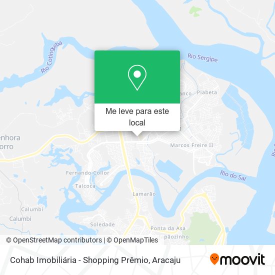 Cohab Imobiliária - Shopping Prêmio mapa
