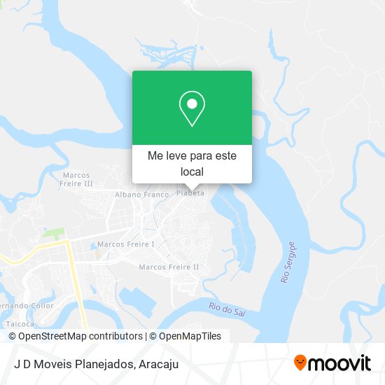 J D Moveis Planejados mapa