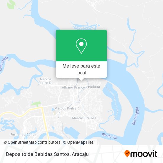 Deposito de Bebidas Santos mapa