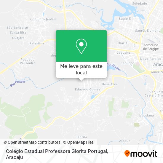 Colégio Estadual Professora Glorita Portugal mapa