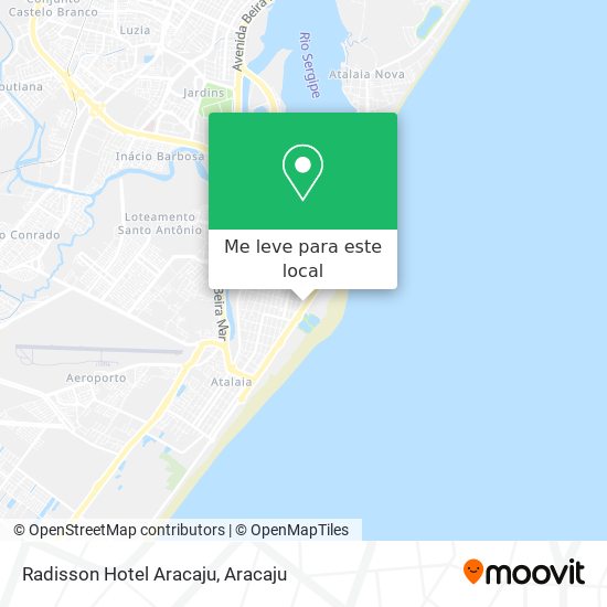 Radisson Hotel Aracaju mapa