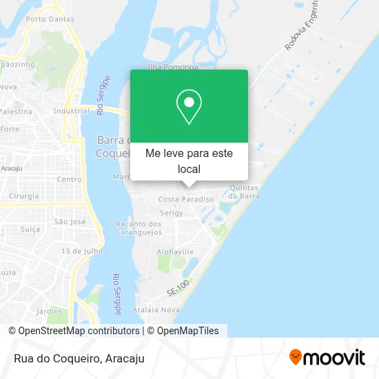 Rua do Coqueiro mapa