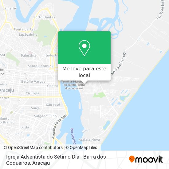Igreja Adventista do Sétimo Dia - Barra dos Coqueiros mapa