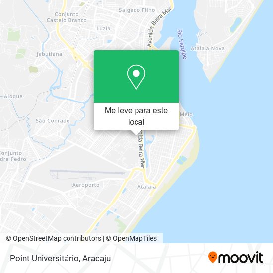 Point Universitário mapa