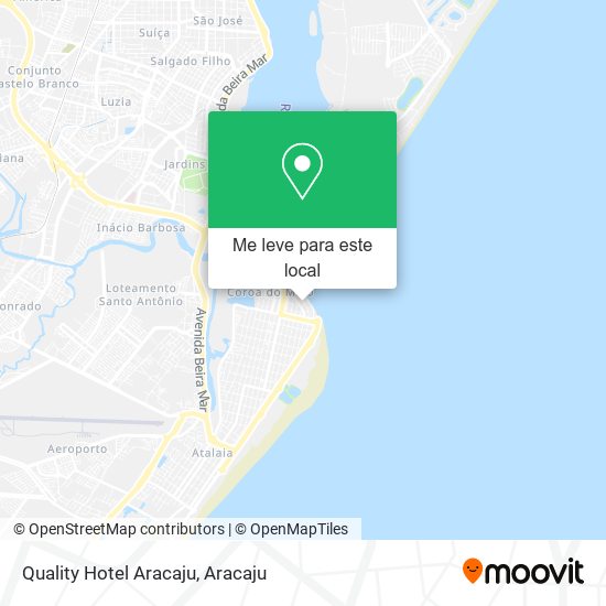 Quality Hotel Aracaju mapa