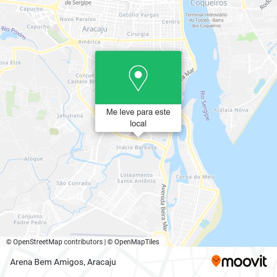 Arena Bem Amigos mapa