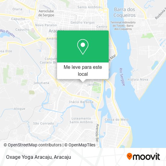 Oxage Yoga Aracaju mapa