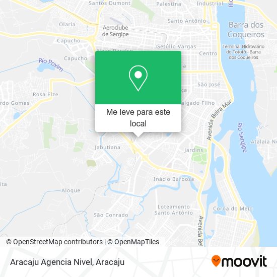 Aracaju Agencia Nivel mapa