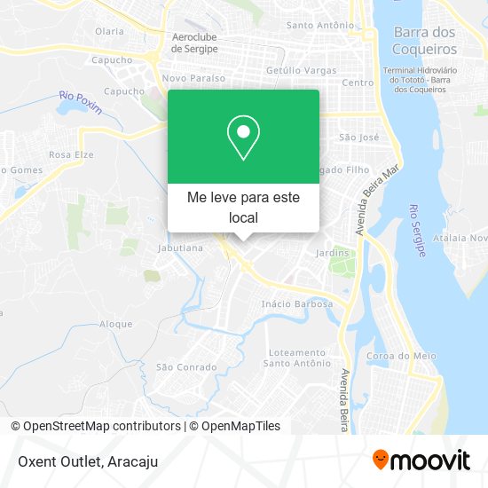 Oxent Outlet mapa