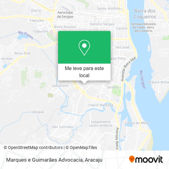 Marques e Guimarães Advocacia mapa