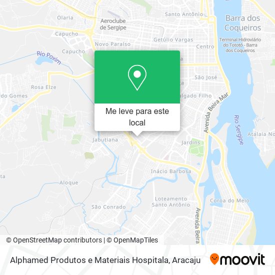 Alphamed Produtos e Materiais Hospitala mapa