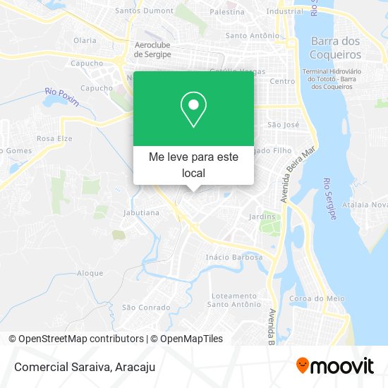 Comercial Saraiva mapa