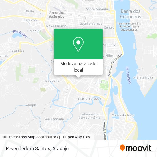 Revendedora Santos mapa