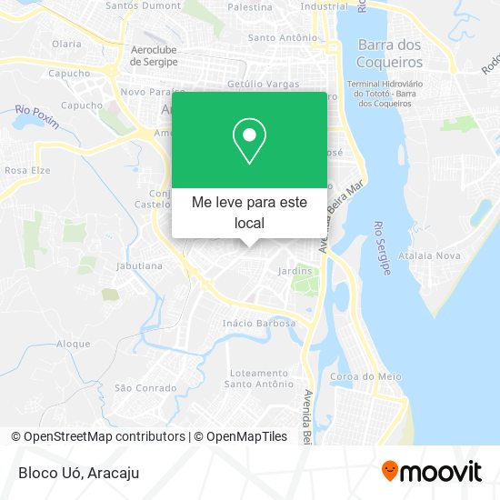 Bloco Uó mapa