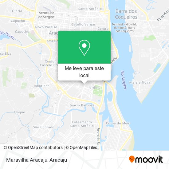 Maravilha Aracaju mapa