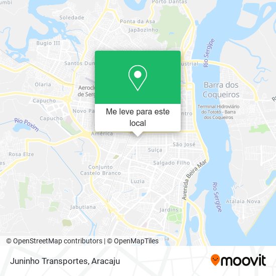Juninho Transportes mapa