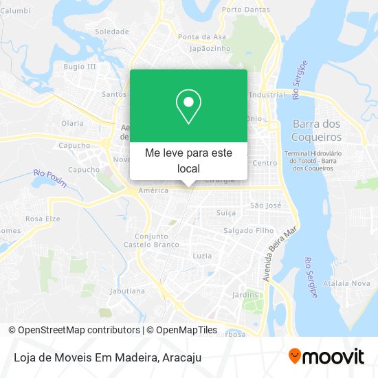 Loja de Moveis Em Madeira mapa