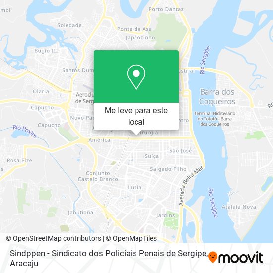 Sindppen - Sindicato dos Policiais Penais de Sergipe mapa