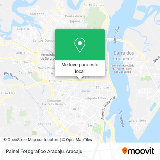 Painel Fotográfico Aracaju mapa